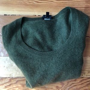 Talbots Olive Green Cashmere Sweater